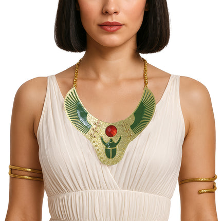Collar Cleopatra Oro Verde