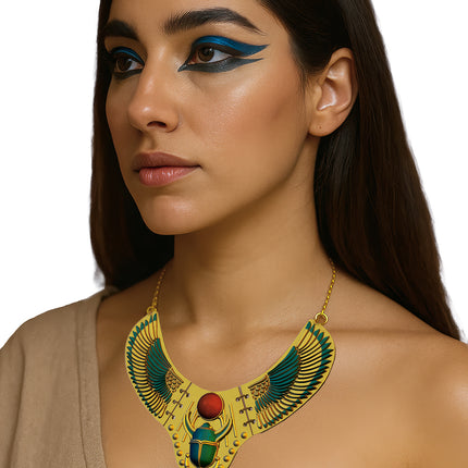 Collar Cleopatra Oro Verde