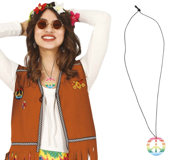 Colgante multicolor hippie 6 cm