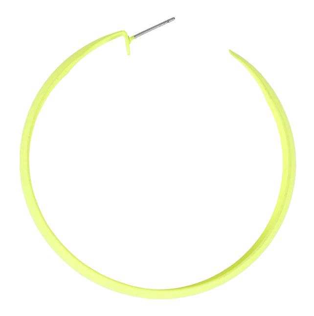 Pendientes de aro de neón