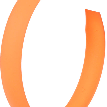 Pendientes de aro de neón naranja