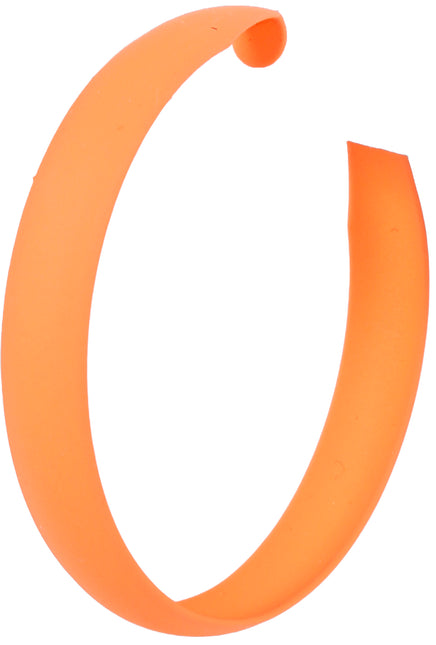 Pendientes de aro de neón naranja