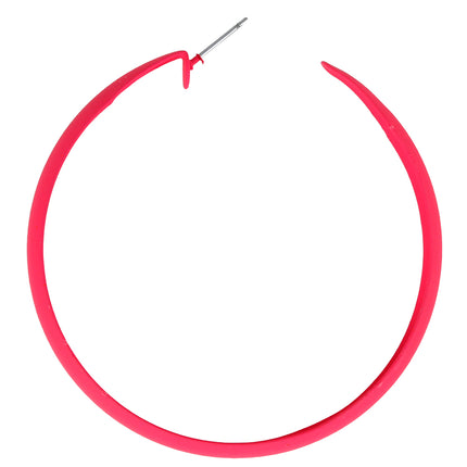 Pendientes de aro de neón