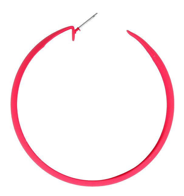 Pendientes de aro de neón