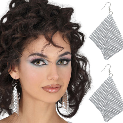 Pendientes metálicos 9 cm