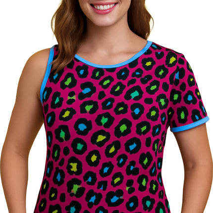 Camiseta leopardo años 80