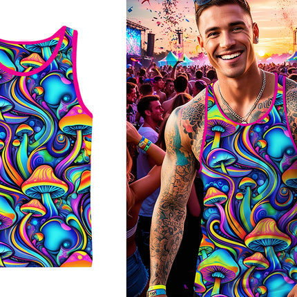 Camiseta seta psicodélica, adulto