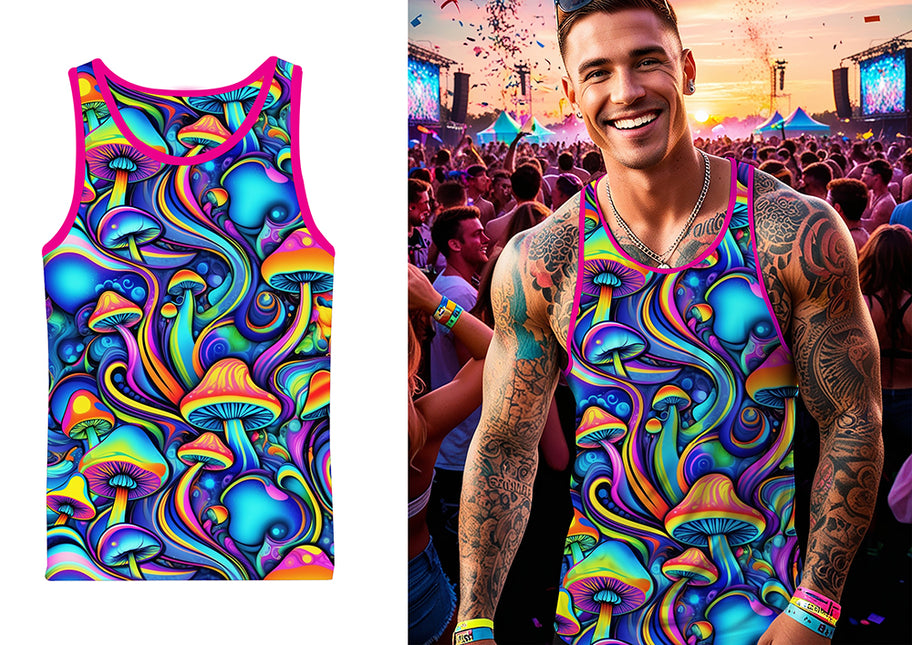 Camiseta seta psicodélica, adulto