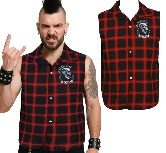 Camisa punk roja