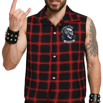 Camisa punk roja