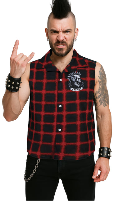 Camisa punk roja