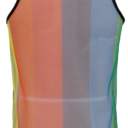 Camiseta de malla arco iris