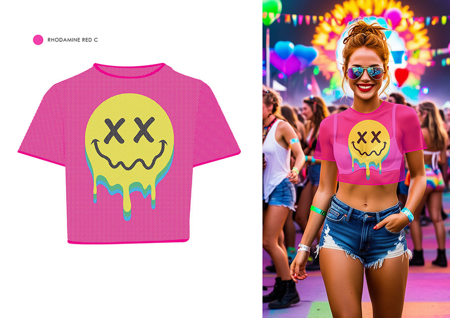 Camiseta de malla ácida