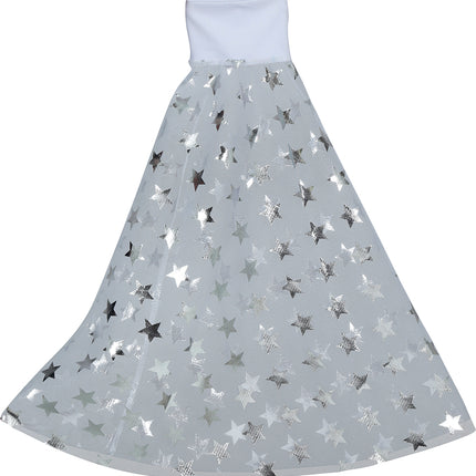 Disco 70S Mangas Mariposa Estrellas Plateadas