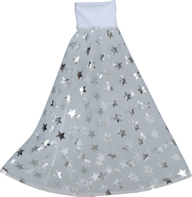 Disco 70S Mangas Mariposa Estrellas Plateadas