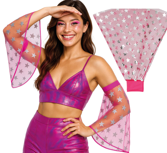 Disco 70S Mangas Mariposa Estrellas