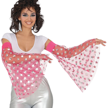 Disco 70S Mangas Mariposa Estrellas