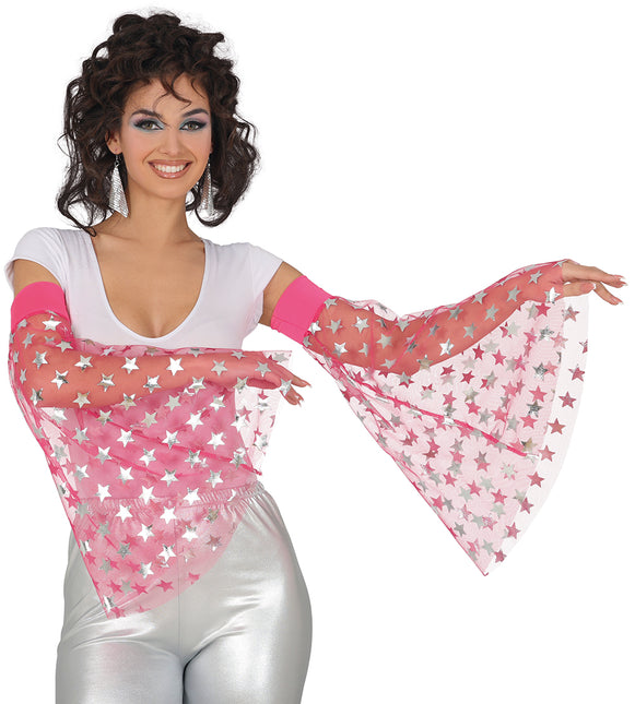 Disco 70S Mangas Mariposa Estrellas