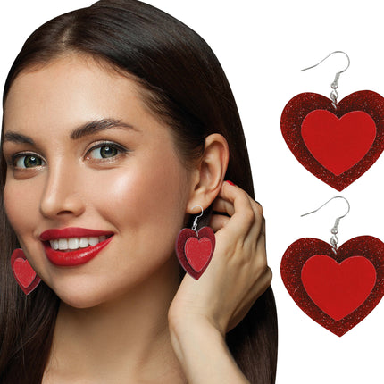 Pendientes Corazones 5cm