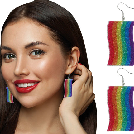 Pendientes arco iris