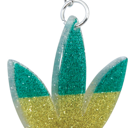 Pendientes de hojas de marihuana