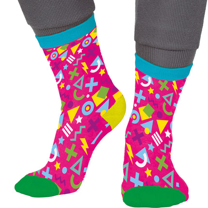 80s calcetines rosa adultos