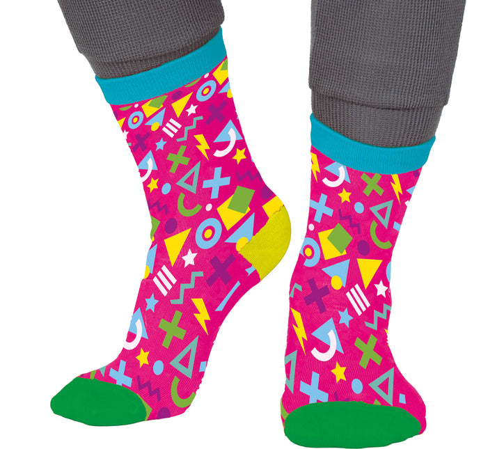 80s calcetines rosa adultos