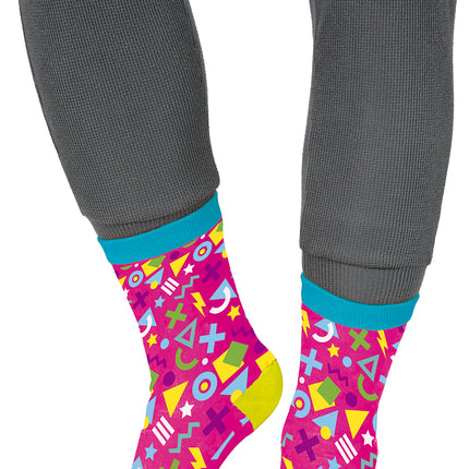 80s calcetines rosa adultos