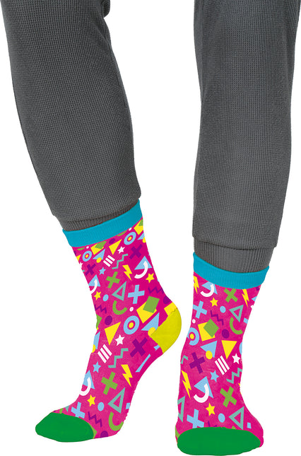 80s calcetines rosa adultos