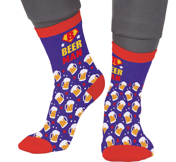 Calcetines Beerman Adultos Azul Rojo