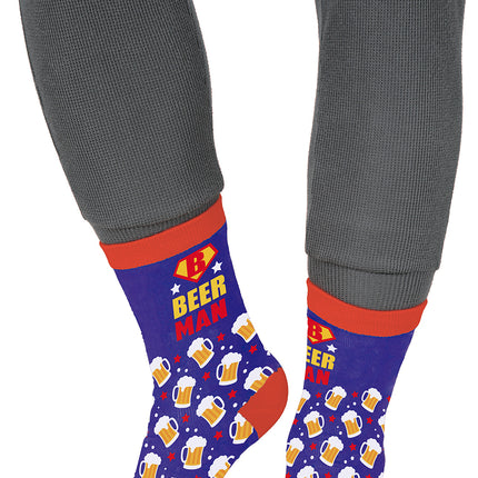 Calcetines Beerman Adultos Azul Rojo