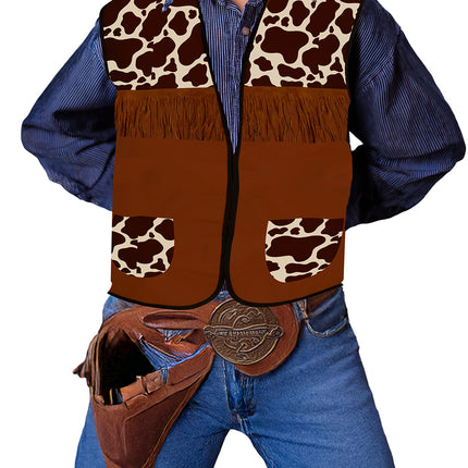 Chaleco Vaquero Marrón Niño