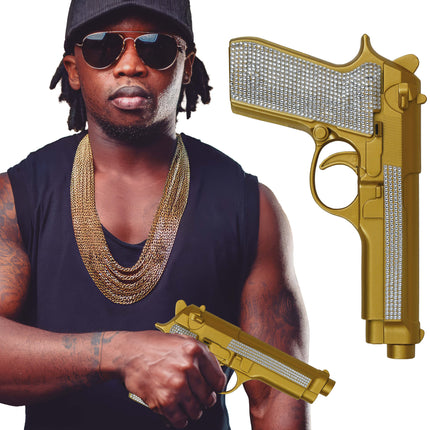 Purpurina Pistola Falsa Oro Plata