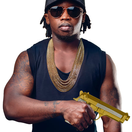 Purpurina Pistola Falsa Oro Plata