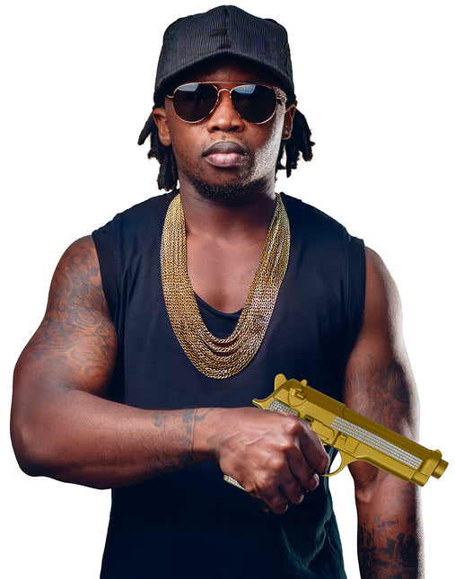 Purpurina Pistola Falsa Oro Plata