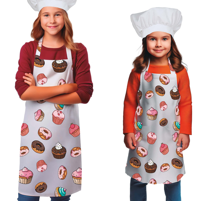 Delantal de colores Cupcakes infantiles