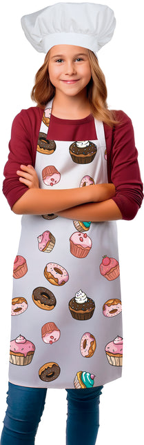 Delantal de colores Cupcakes infantiles