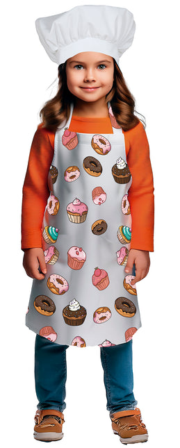 Delantal de colores Cupcakes infantiles