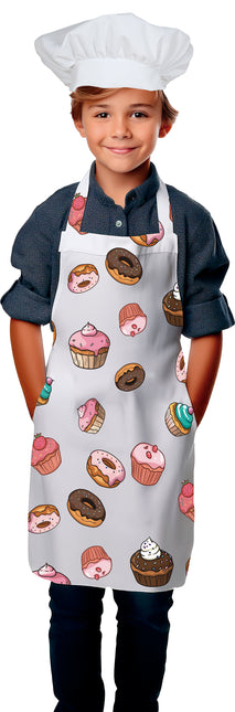Delantal de colores Cupcakes infantiles