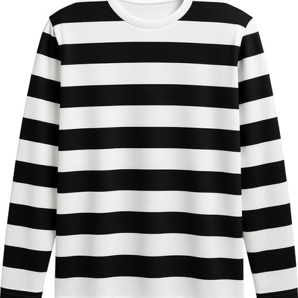 Camisa Negra Blanca Niño Rayas