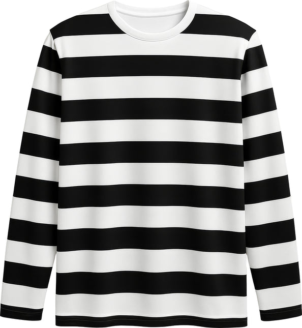 Camisa Negra Blanca Niño Rayas