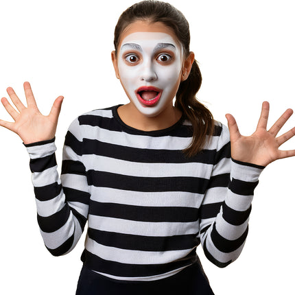 Camisa Negra Blanca Niño Rayas