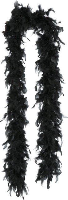 Pluma de boa, 80 gr negra