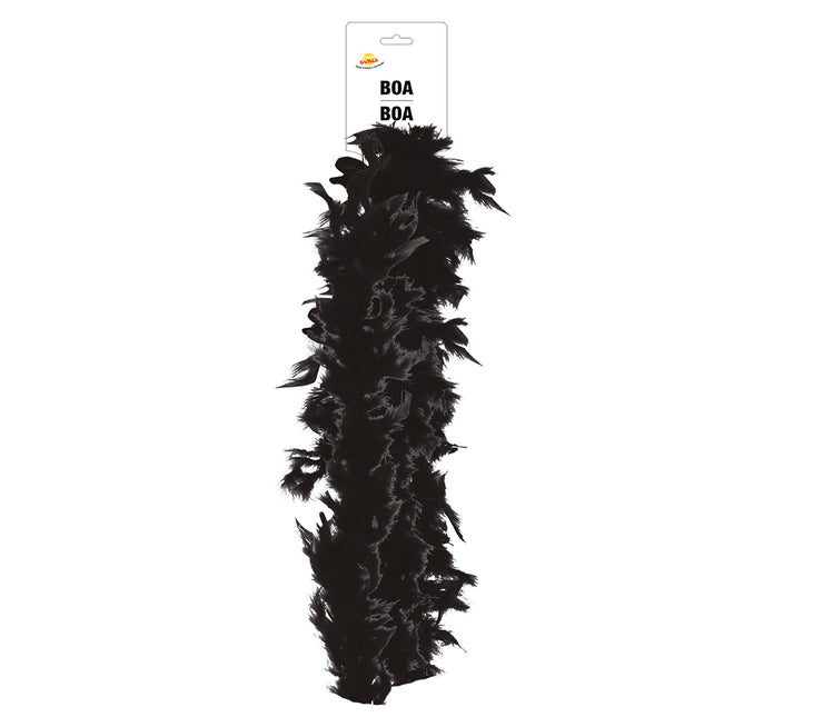 Pluma de boa, 80 gr negra