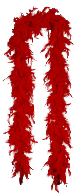 Pluma de boa, 80 gr roja