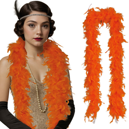 Pluma de boa, 80 gr naranja