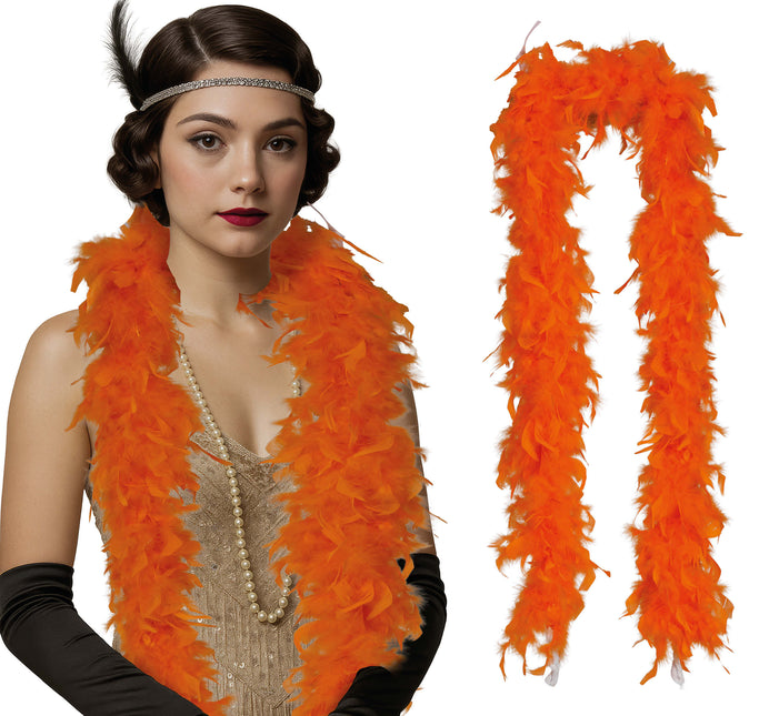 Pluma de boa, 80 gr naranja