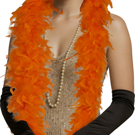 Pluma de boa, 80 gr naranja