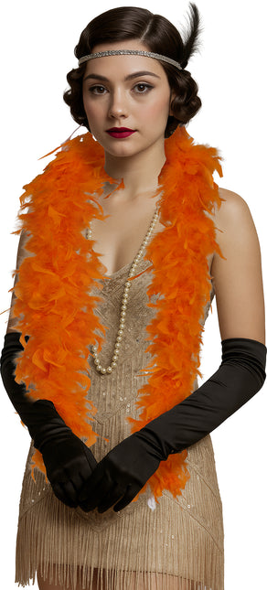 Pluma de boa, 80 gr naranja