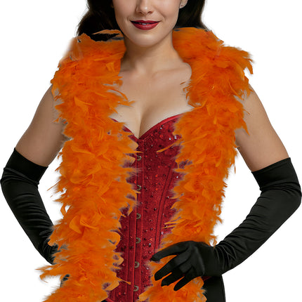 Pluma de boa, 80 gr naranja